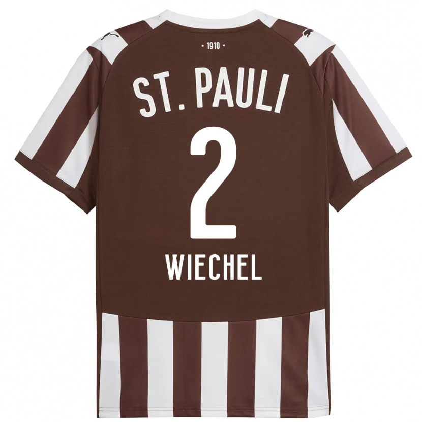 Danxen Hombre Camiseta Jan Wiechel #2 Café Blanco 1ª Equipación 2025/26 La Camisa México