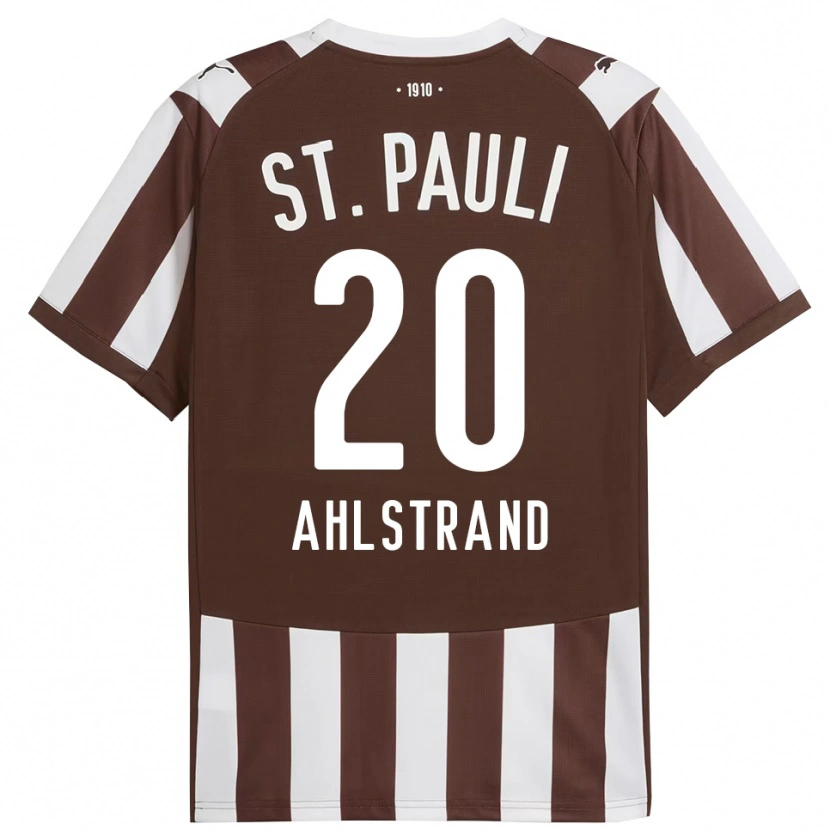 Danxen Hombre Camiseta Erik Ahlstrand #20 Café Blanco 1ª Equipación 2025/26 La Camisa México