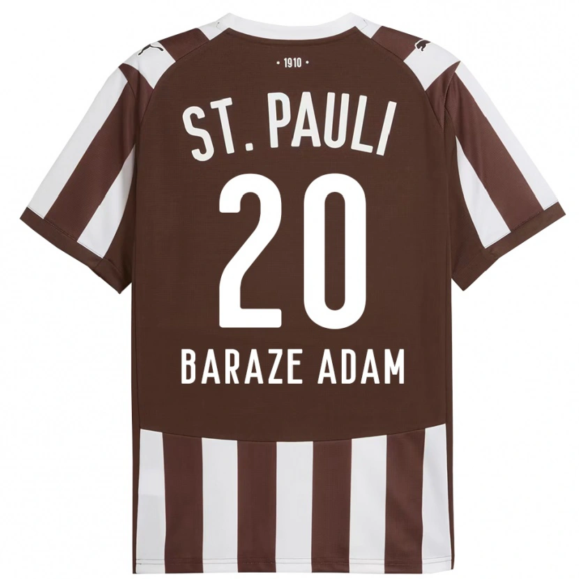Danxen Hombre Camiseta Isma Baraze Adam #20 Café Blanco 1ª Equipación 2025/26 La Camisa México