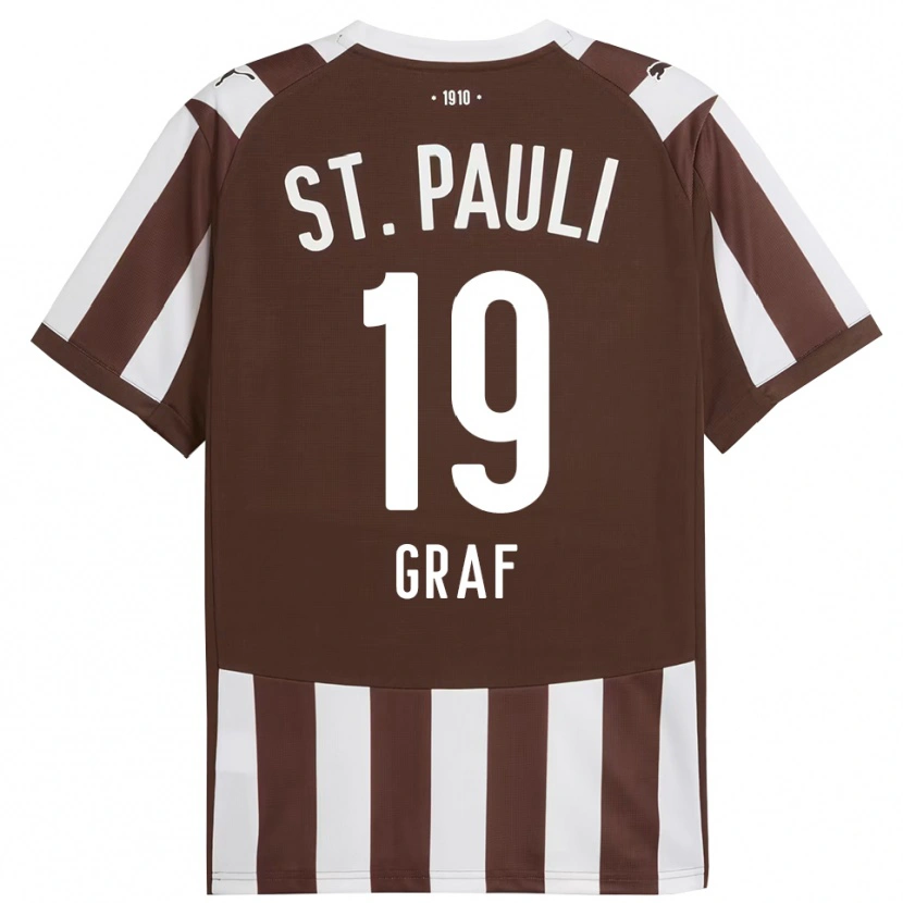 Danxen Hombre Camiseta Alexander Graf #19 Café Blanco 1ª Equipación 2025/26 La Camisa México