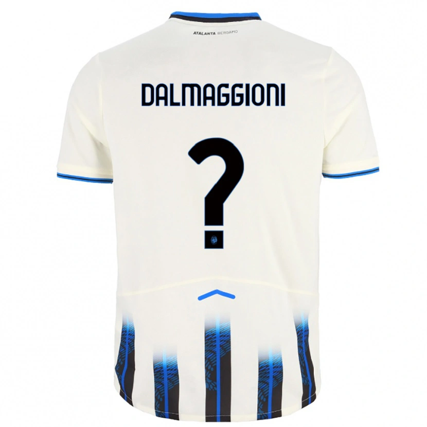 Danxen Hombre Camiseta Cristian Dalmaggioni #0 Blanco Azul 2ª Equipación 2025/26 La Camisa México