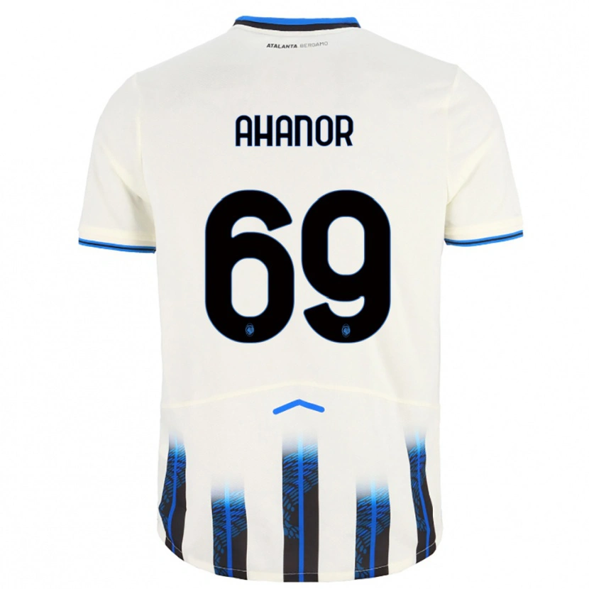 Danxen Hombre Camiseta Honest Ahanor #69 Blanco Azul 2ª Equipación 2025/26 La Camisa México