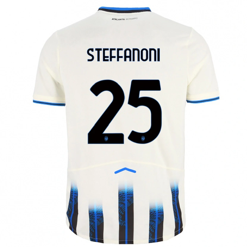 Danxen Hombre Camiseta Federico Steffanoni #25 Blanco Azul 2ª Equipación 2025/26 La Camisa México