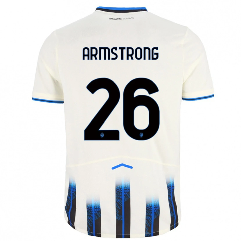 Danxen Hombre Camiseta Daniel Armstrong #26 Blanco Azul 2ª Equipación 2025/26 La Camisa México