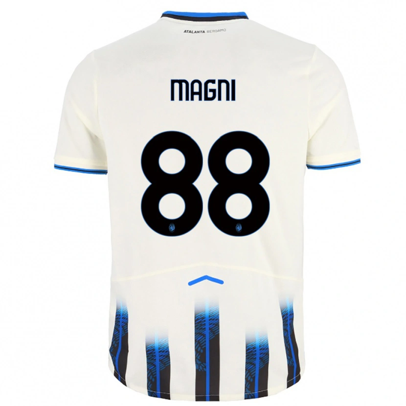 Danxen Hombre Camiseta Gloria Magni #88 Blanco Azul 2ª Equipación 2025/26 La Camisa México