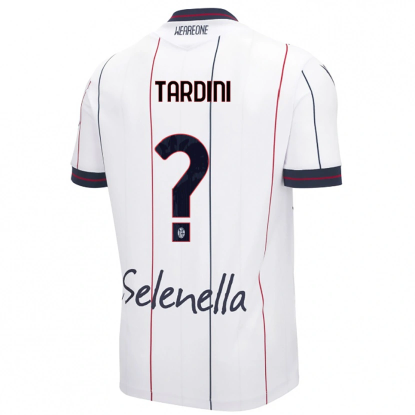 Danxen Hombre Camiseta Sara Tardini #0 Blanco Azul Real 2ª Equipación 2025/26 La Camisa México