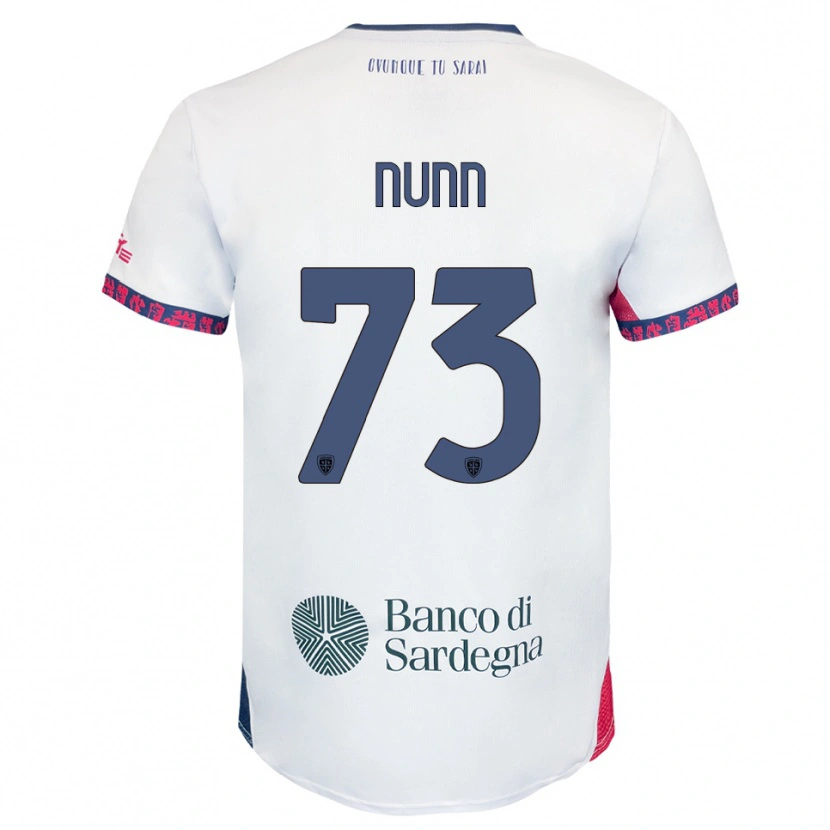 Danxen Hombre Camiseta Jack Nunn #73 Blanco Marino Rojo 2ª Equipación 2025/26 La Camisa México