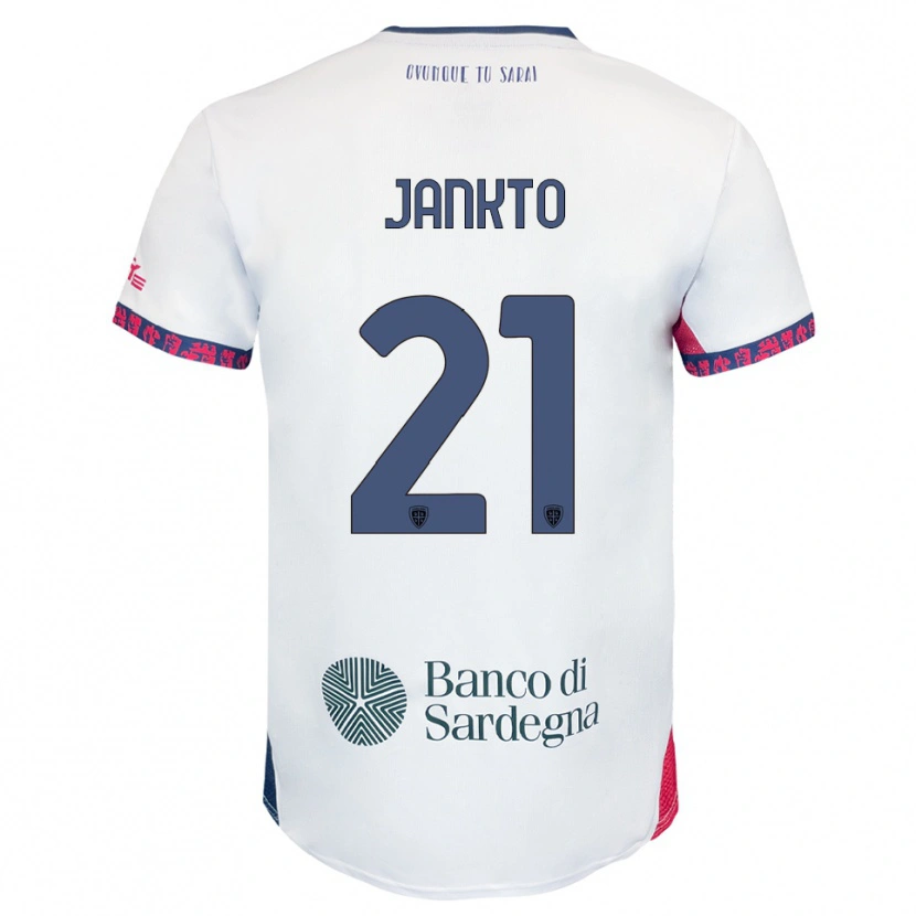 Danxen Hombre Camiseta Jakub Jankto #21 Blanco Marino Rojo 2ª Equipación 2025/26 La Camisa México