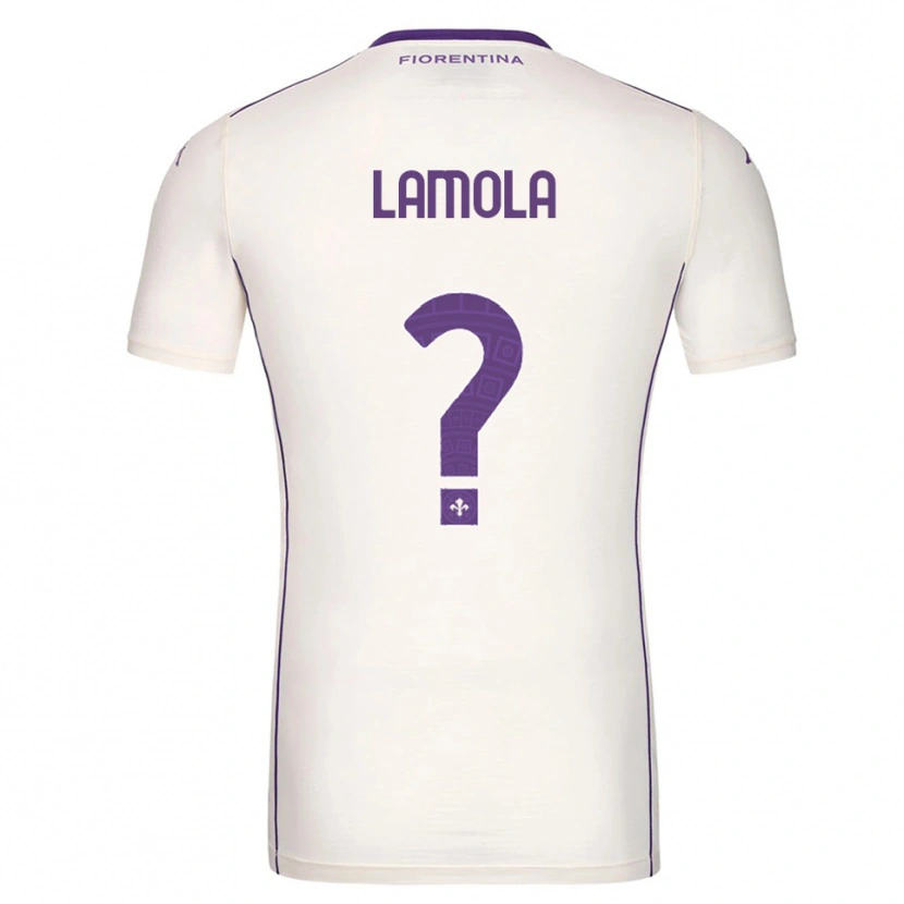 Danxen Hombre Camiseta Lorenzo Lamola #0 Blanco Púrpura Rojo 2ª Equipación 2025/26 La Camisa México