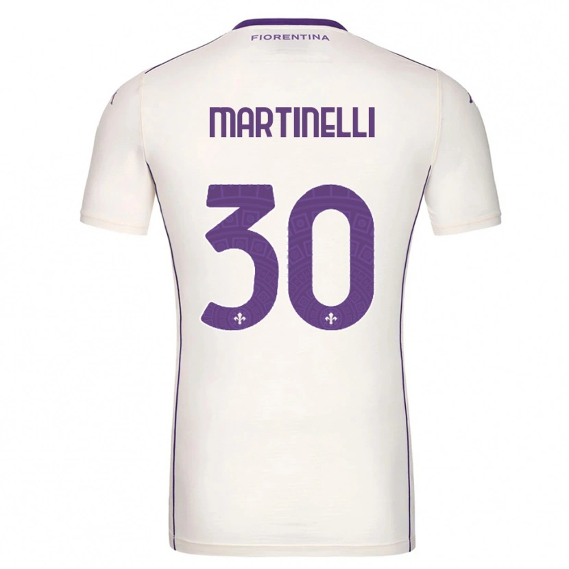 Danxen Hombre Camiseta Tommaso Martinelli #30 Blanco Púrpura Rojo 2ª Equipación 2025/26 La Camisa México