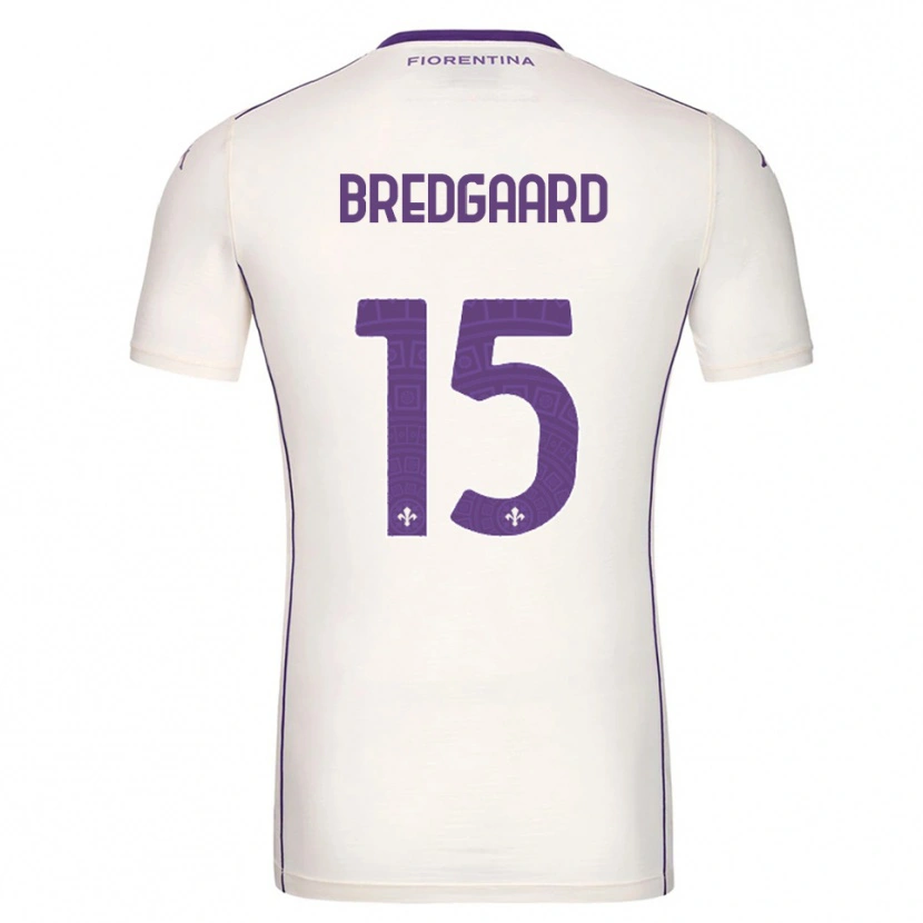Danxen Hombre Camiseta Sofie Bredgaard #15 Blanco Púrpura Rojo 2ª Equipación 2025/26 La Camisa México