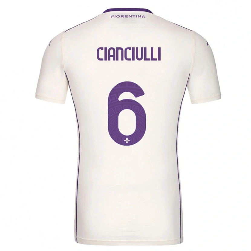 Danxen Hombre Camiseta Salvatore Cianciulli #6 Blanco Púrpura Rojo 2ª Equipación 2025/26 La Camisa México