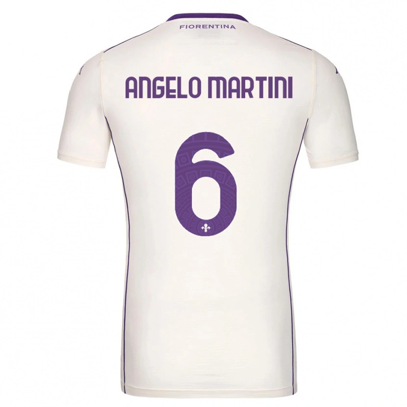 Danxen Hombre Camiseta Angelo Martini #6 Blanco Púrpura Rojo 2ª Equipación 2025/26 La Camisa México