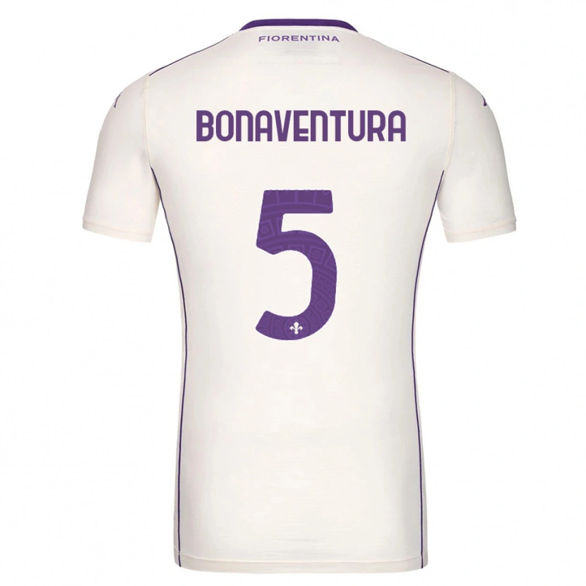 Danxen Hombre Camiseta Giacomo Bonaventura #5 Blanco Púrpura Rojo 2ª Equipación 2025/26 La Camisa México