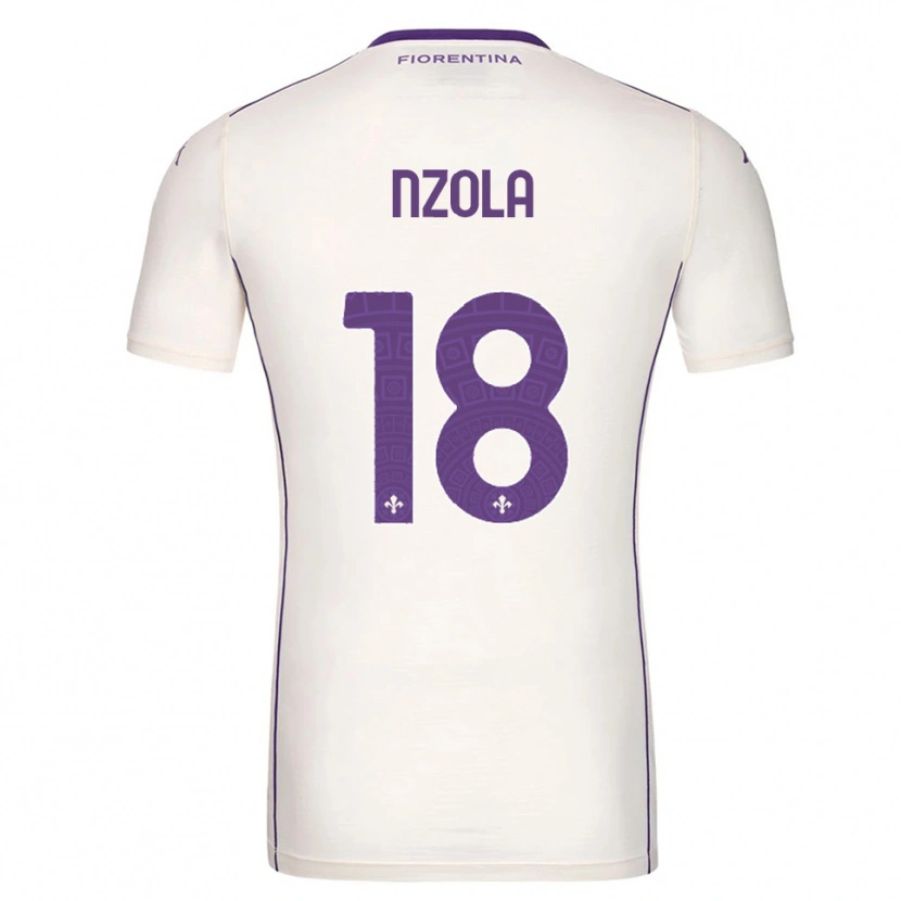 Danxen Hombre Camiseta M'bala Nzola #18 Blanco Púrpura Rojo 2ª Equipación 2025/26 La Camisa México
