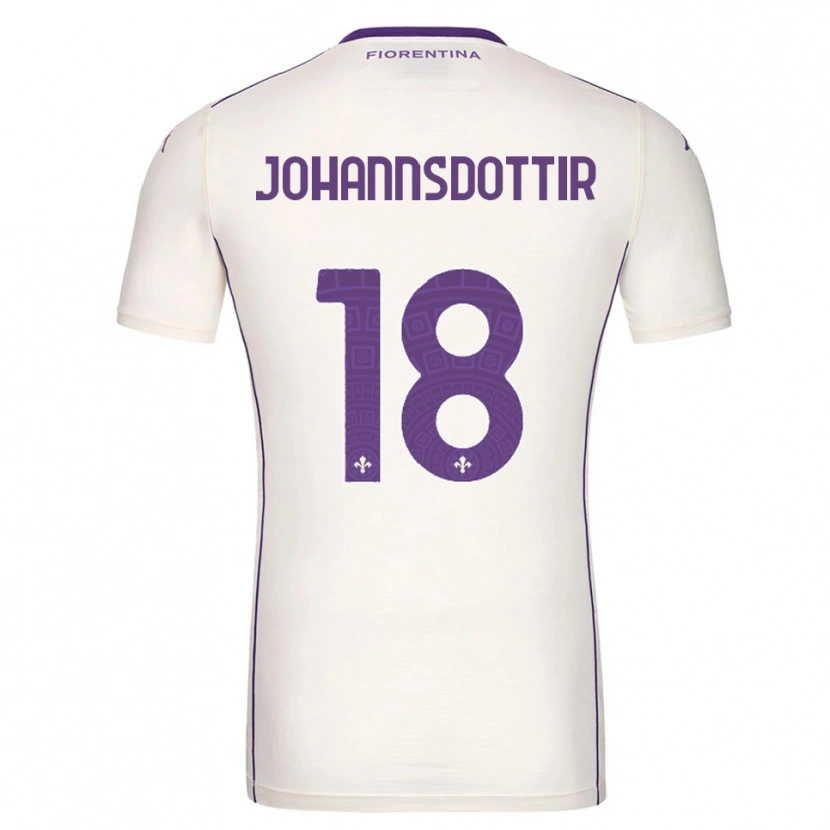 Danxen Hombre Camiseta Alexandra Johannsdottir #18 Blanco Púrpura Rojo 2ª Equipación 2025/26 La Camisa México