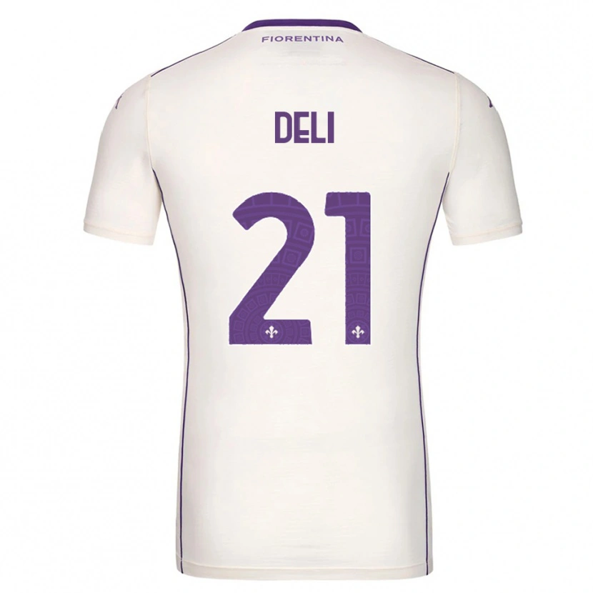 Danxen Hombre Camiseta Lapo Deli #21 Blanco Púrpura Rojo 2ª Equipación 2025/26 La Camisa México