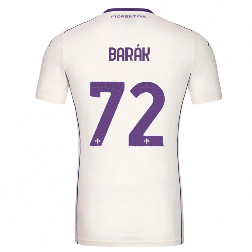 Danxen Hombre Camiseta Antonín Barák #72 Blanco Púrpura Rojo 2ª Equipación 2025/26 La Camisa México