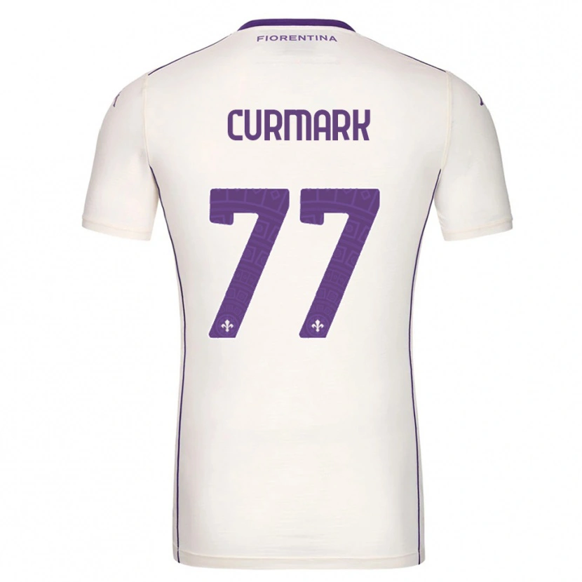 Danxen Hombre Camiseta Filippa Curmark #77 Blanco Púrpura Rojo 2ª Equipación 2025/26 La Camisa México