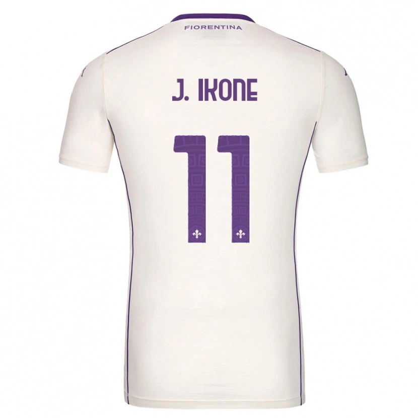 Danxen Hombre Camiseta Jonathan Ikoné #11 Blanco Púrpura Rojo 2ª Equipación 2025/26 La Camisa México
