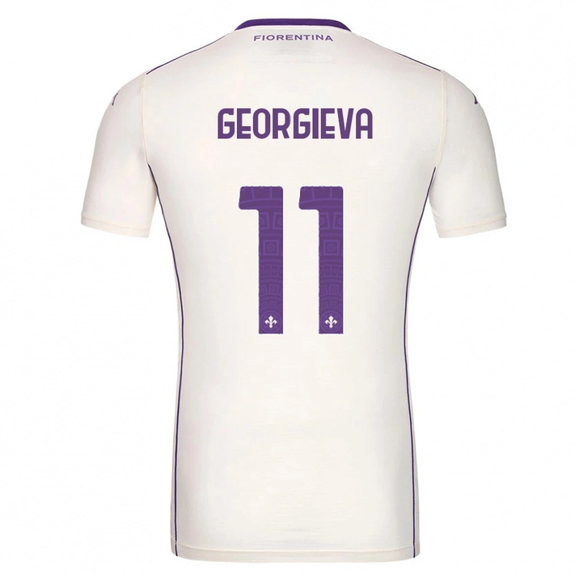 Danxen Hombre Camiseta Marina Georgieva #11 Blanco Púrpura Rojo 2ª Equipación 2025/26 La Camisa México