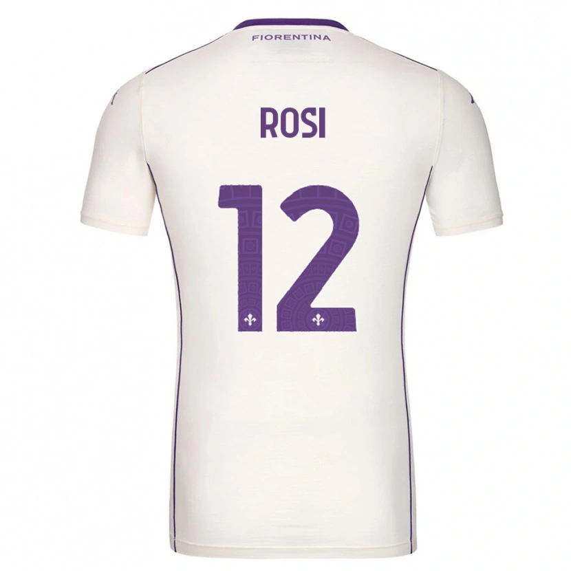 Danxen Hombre Camiseta Ettore Rosi #12 Blanco Púrpura Rojo 2ª Equipación 2025/26 La Camisa México