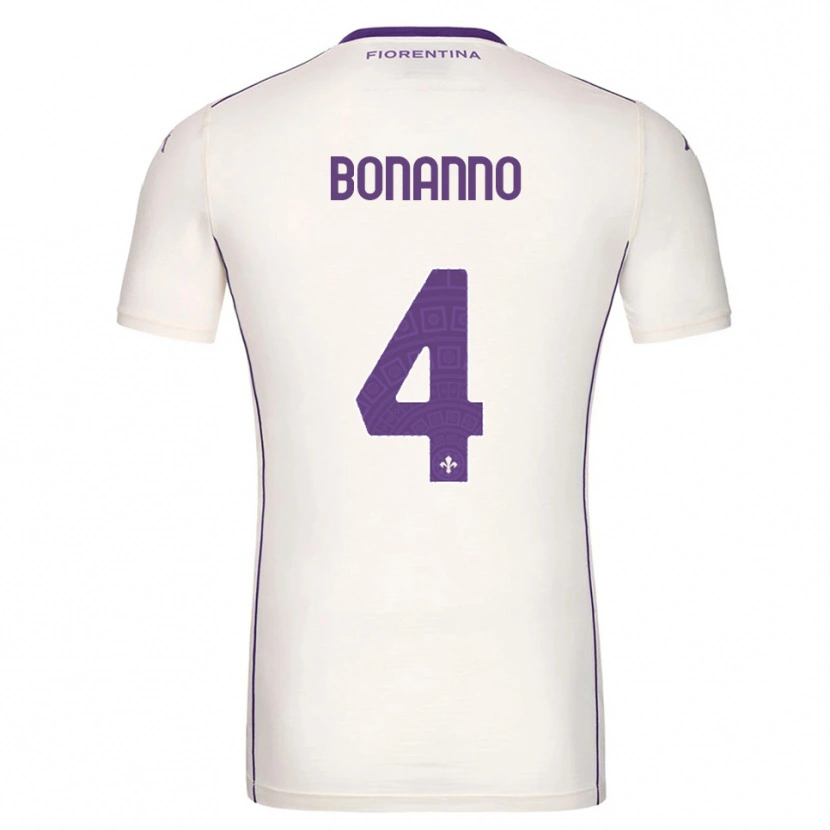 Danxen Hombre Camiseta Piergiorgio Bonanno #4 Blanco Púrpura Rojo 2ª Equipación 2025/26 La Camisa México