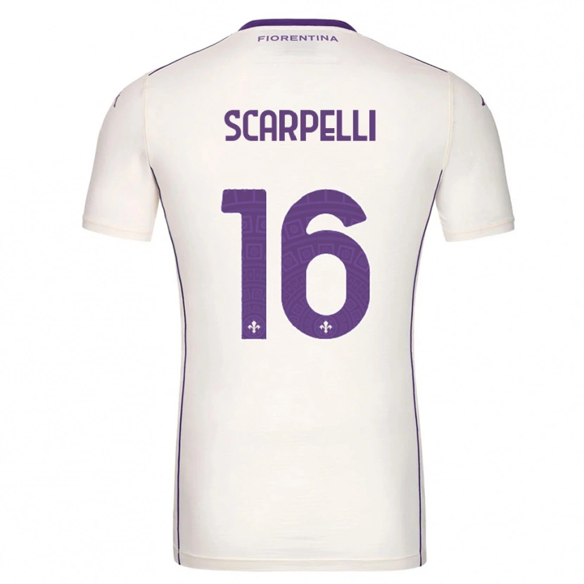 Danxen Hombre Camiseta Diego Scarpelli #16 Blanco Púrpura Rojo 2ª Equipación 2025/26 La Camisa México