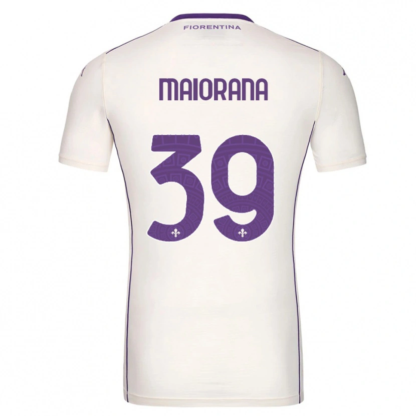Danxen Hombre Camiseta Stefano Maiorana #39 Blanco Púrpura Rojo 2ª Equipación 2025/26 La Camisa México