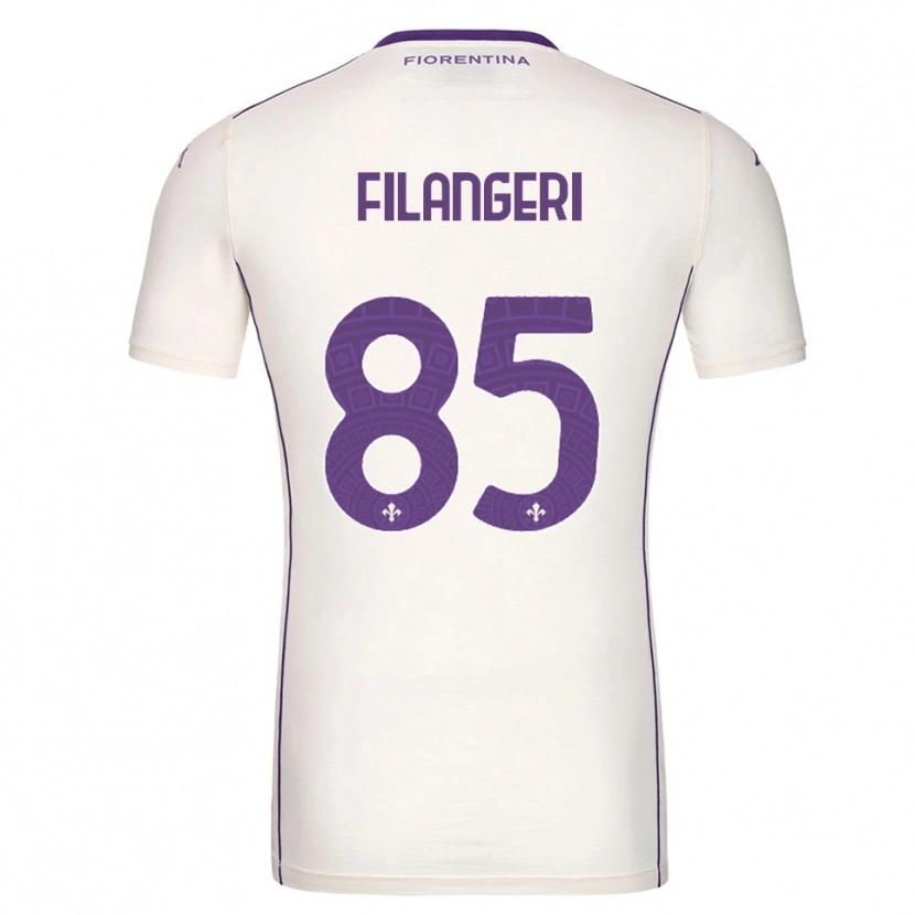 Danxen Hombre Camiseta Maria Luisa Filangeri #85 Blanco Púrpura Rojo 2ª Equipación 2025/26 La Camisa México