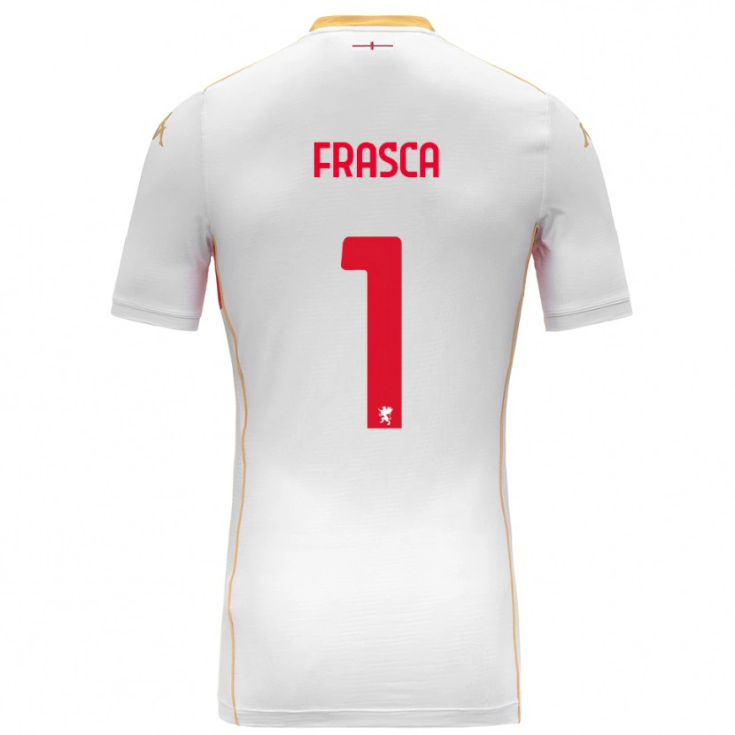 Danxen Hombre Camiseta Andrea Frasca #1 Blanco Rojo 2ª Equipación 2025/26 La Camisa México