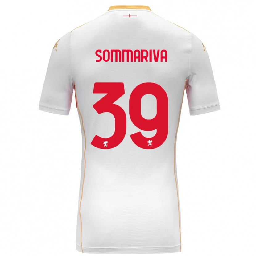Danxen Hombre Camiseta Daniele Sommariva #39 Blanco Rojo 2ª Equipación 2025/26 La Camisa México