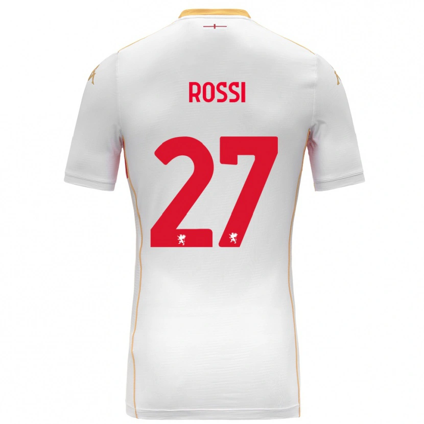 Danxen Hombre Camiseta Lucrezia Rossi #27 Blanco Rojo 2ª Equipación 2025/26 La Camisa México