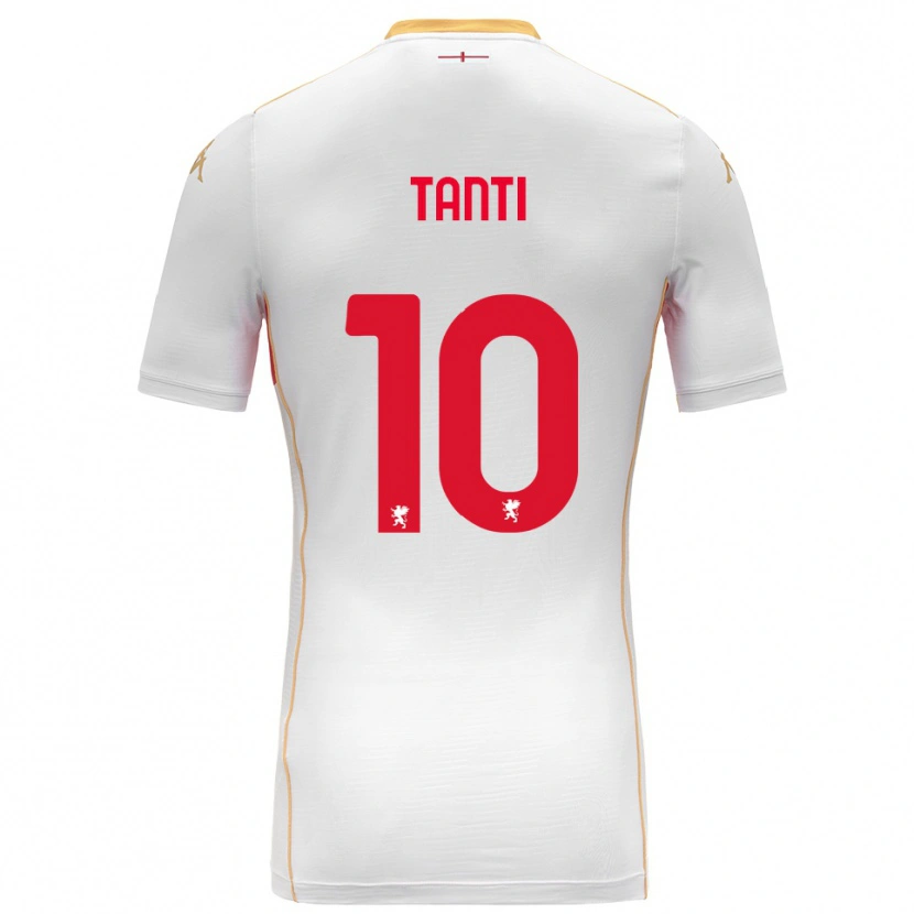 Danxen Hombre Camiseta Caden Tanti #10 Blanco Rojo 2ª Equipación 2025/26 La Camisa México