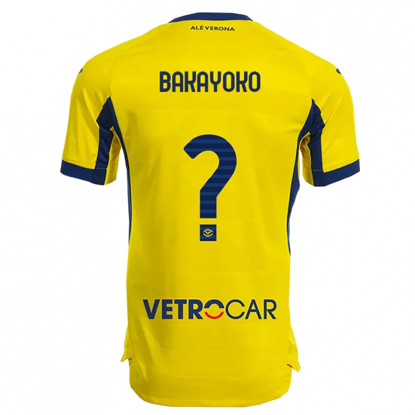 Danxen Hombre Camiseta Dramane Bakayoko #0 Amarillo Marino 2ª Equipación 2025/26 La Camisa México
