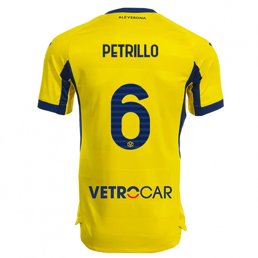 Danxen Hombre Camiseta Mary Clare Petrillo #6 Amarillo Marino 2ª Equipación 2025/26 La Camisa México