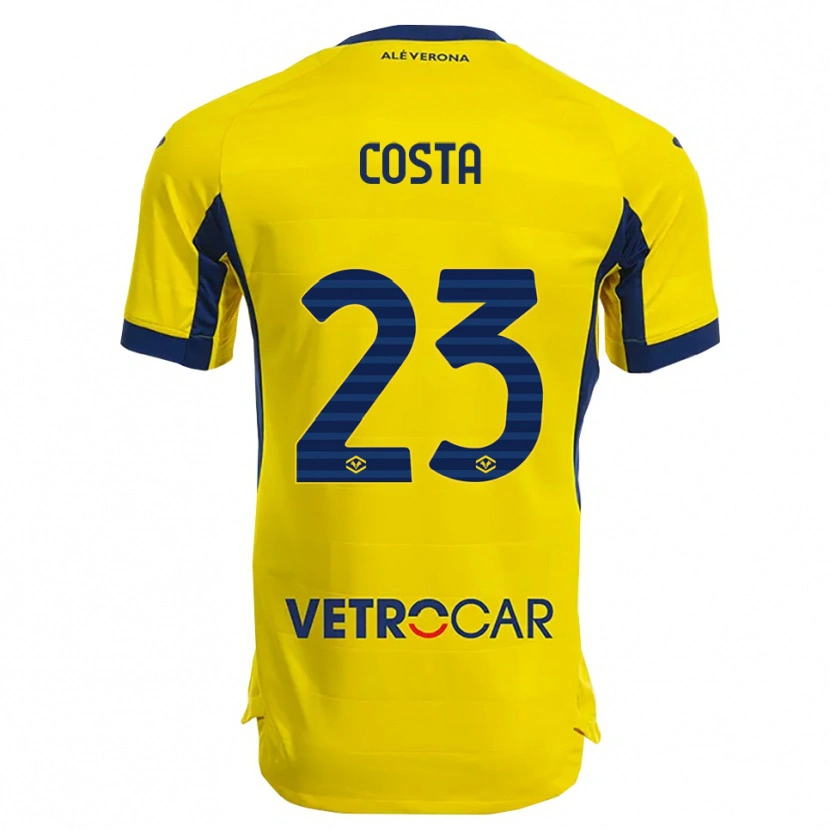 Danxen Hombre Camiseta Nicole Costa #23 Amarillo Marino 2ª Equipación 2025/26 La Camisa México