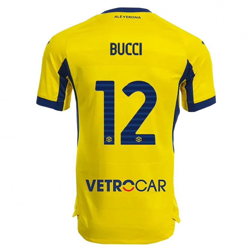 Danxen Hombre Camiseta Irene Bucci #12 Amarillo Marino 2ª Equipación 2025/26 La Camisa México