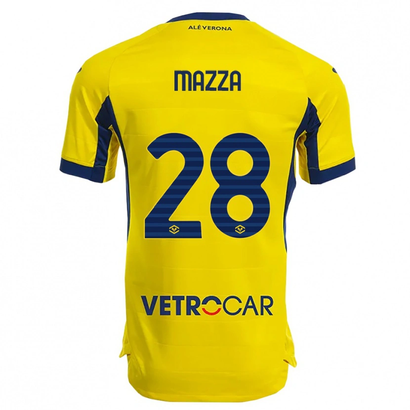 Danxen Hombre Camiseta Vittoria Karol Mazza #28 Amarillo Marino 2ª Equipación 2025/26 La Camisa México