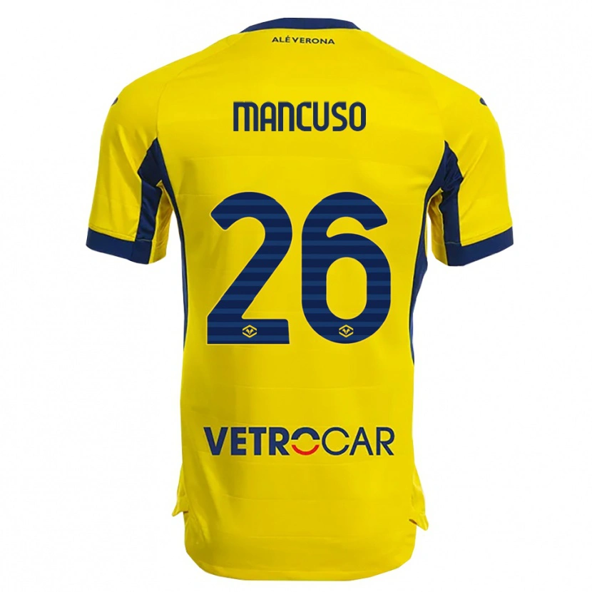 Danxen Hombre Camiseta Giulia Mancuso #26 Amarillo Marino 2ª Equipación 2025/26 La Camisa México