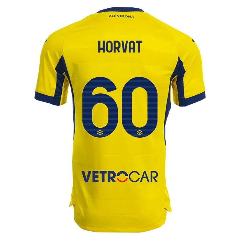 Danxen Hombre Camiseta Mihaela Horvat #60 Amarillo Marino 2ª Equipación 2025/26 La Camisa México