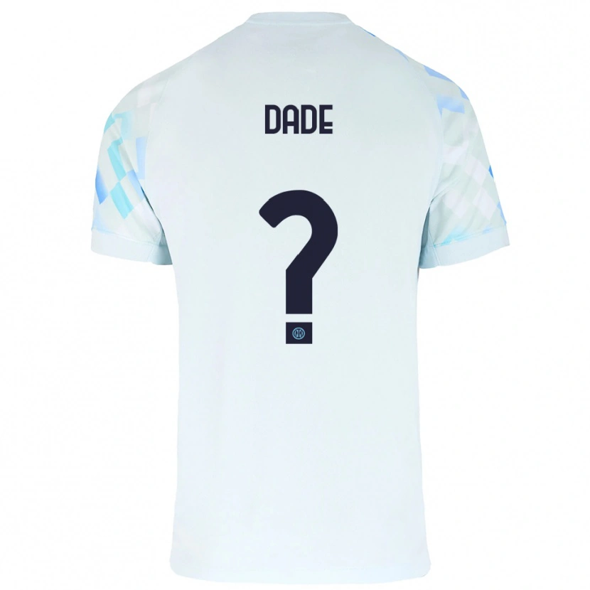 Danxen Hombre Camiseta Emmanuel Dade #0 Blanco Azul 2ª Equipación 2025/26 La Camisa México