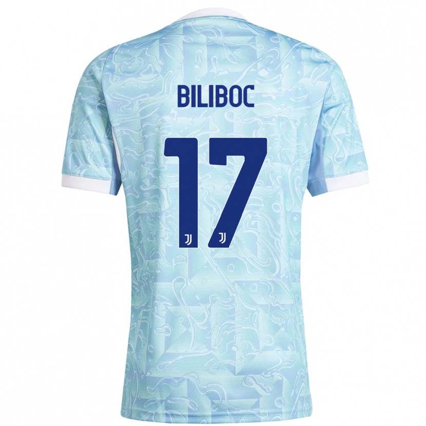 Danxen Hombre Camiseta Lorenzo Biliboc #17 Azul Cielo Amarillo 2ª Equipación 2025/26 La Camisa México