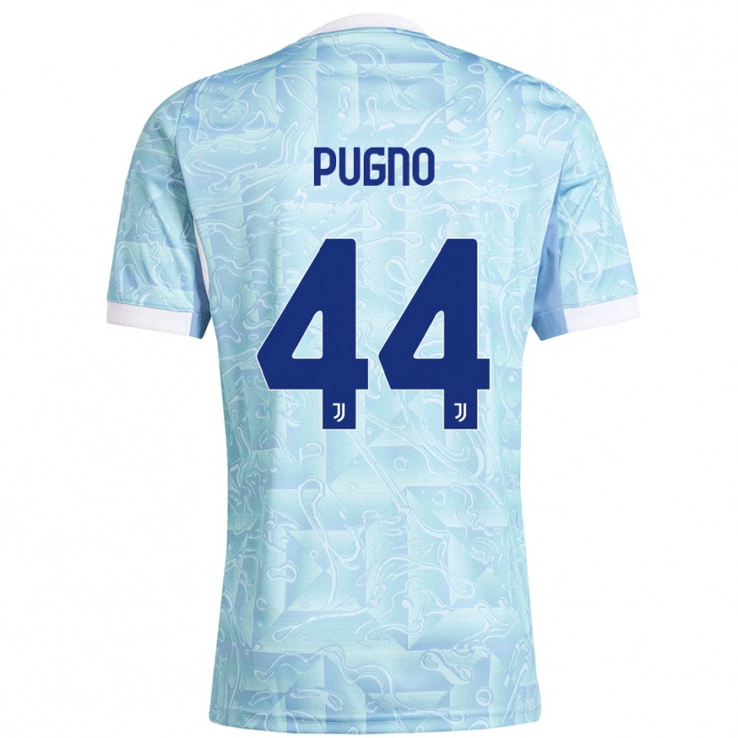 Danxen Hombre Camiseta Diego Pugno #44 Azul Cielo Amarillo 2ª Equipación 2025/26 La Camisa México