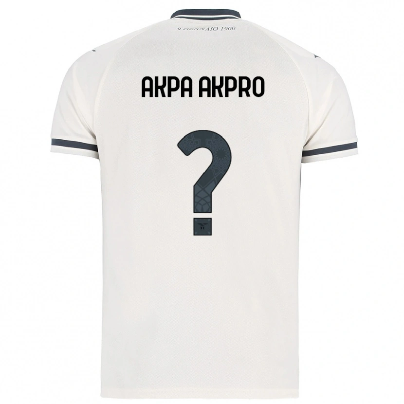 Danxen Hombre Camiseta Jean-Daniel Akpa Akpro #0 Blanco Marino 2ª Equipación 2025/26 La Camisa México