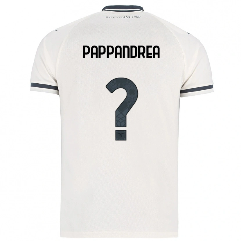 Danxen Hombre Camiseta Filippo Pappandrea #0 Blanco Marino 2ª Equipación 2025/26 La Camisa México