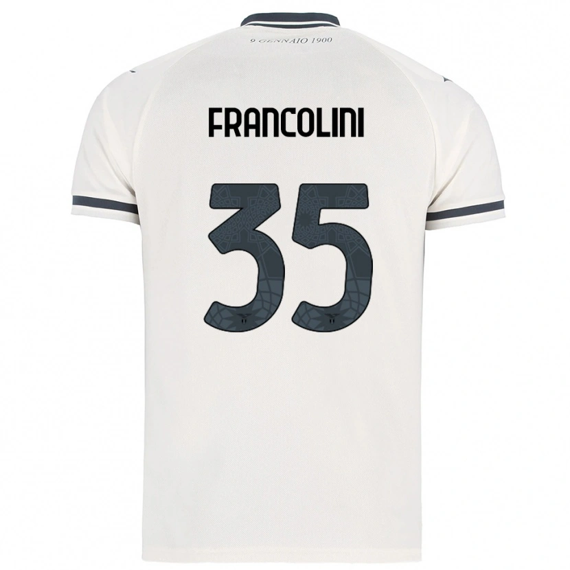 Danxen Hombre Camiseta Alice Francolini #35 Blanco Marino 2ª Equipación 2025/26 La Camisa México