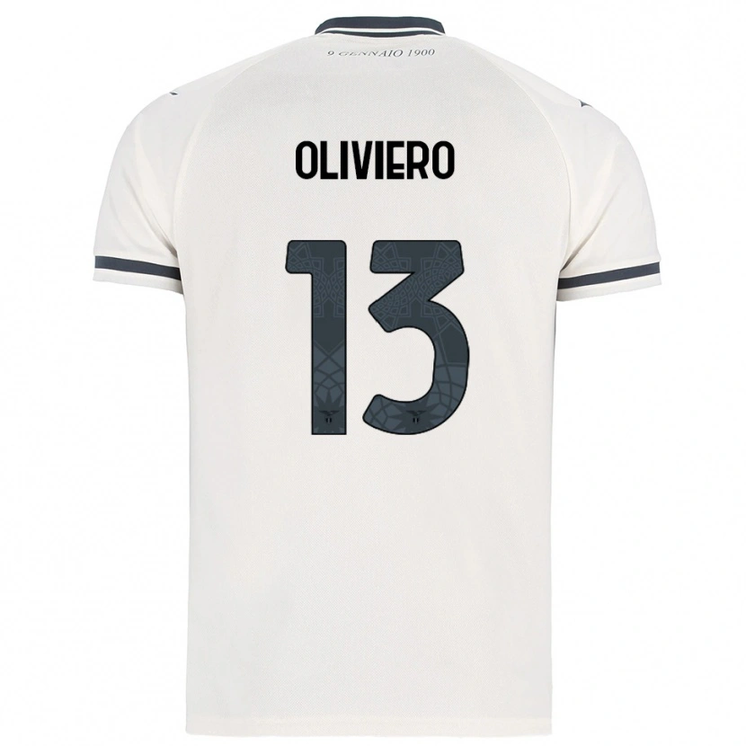 Danxen Hombre Camiseta Elisabetta Oliviero #13 Blanco Marino 2ª Equipación 2025/26 La Camisa México