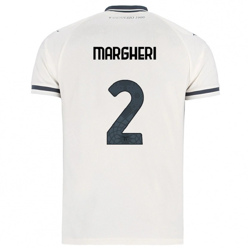 Danxen Hombre Camiseta Emanuele Margheri #2 Blanco Marino 2ª Equipación 2025/26 La Camisa México