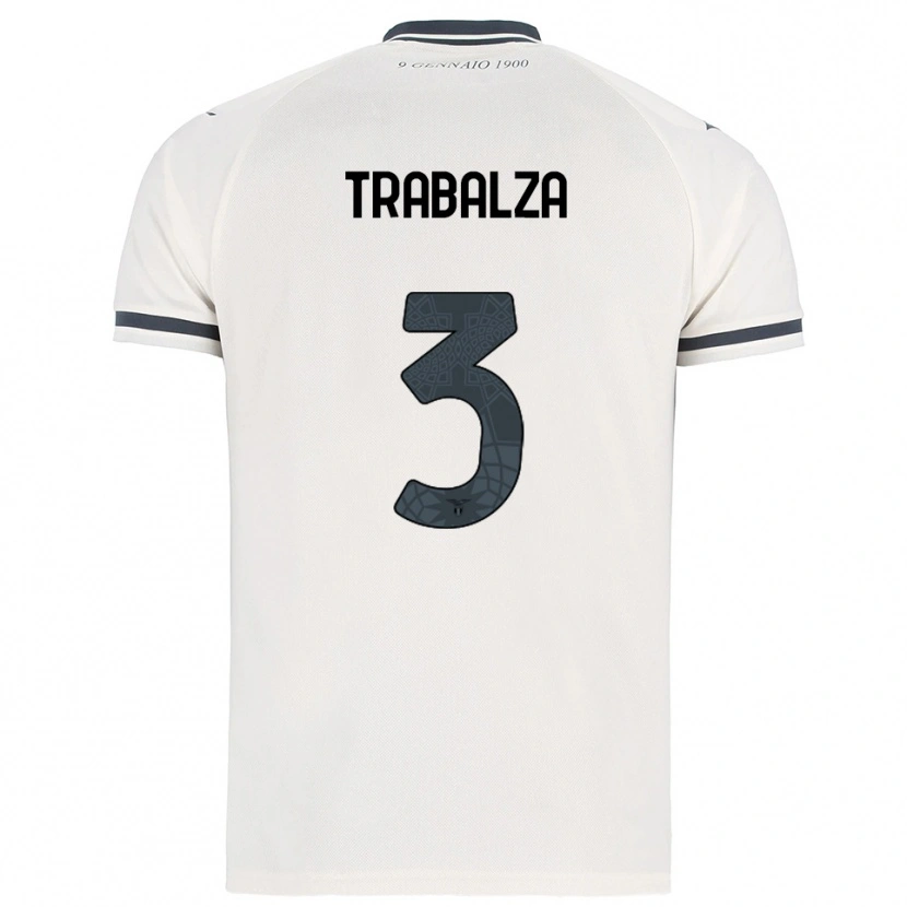 Danxen Hombre Camiseta Alessandro Trabalza #3 Blanco Marino 2ª Equipación 2025/26 La Camisa México